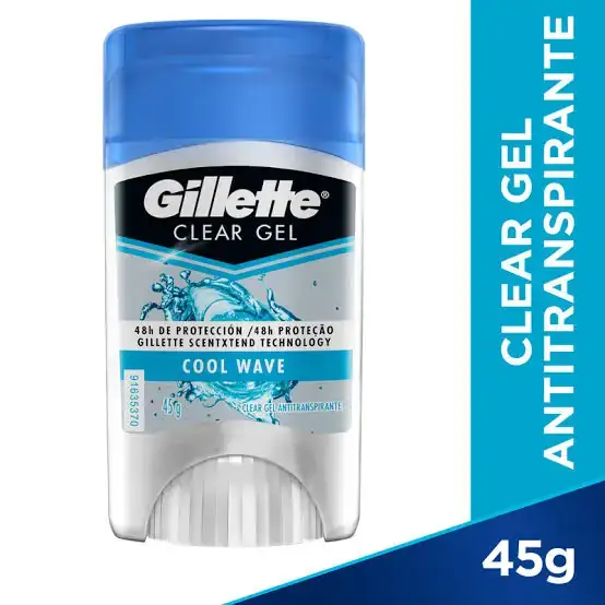 Clear Gel Antitranspirante Gillette Cool Wave