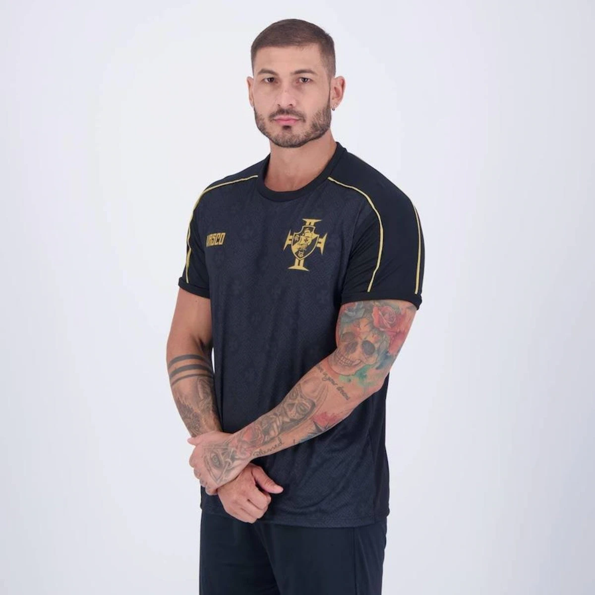 CAMISA BRAZILINE DAWN VASCO PRETA  2