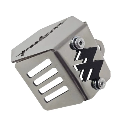 Ns 200 / P. freno trasero acero cromado logo 3d negro ML