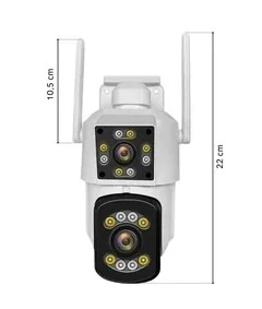Cámara De Seguridad ORYX Doble Lente Hd Wifi Exterior Interior   3