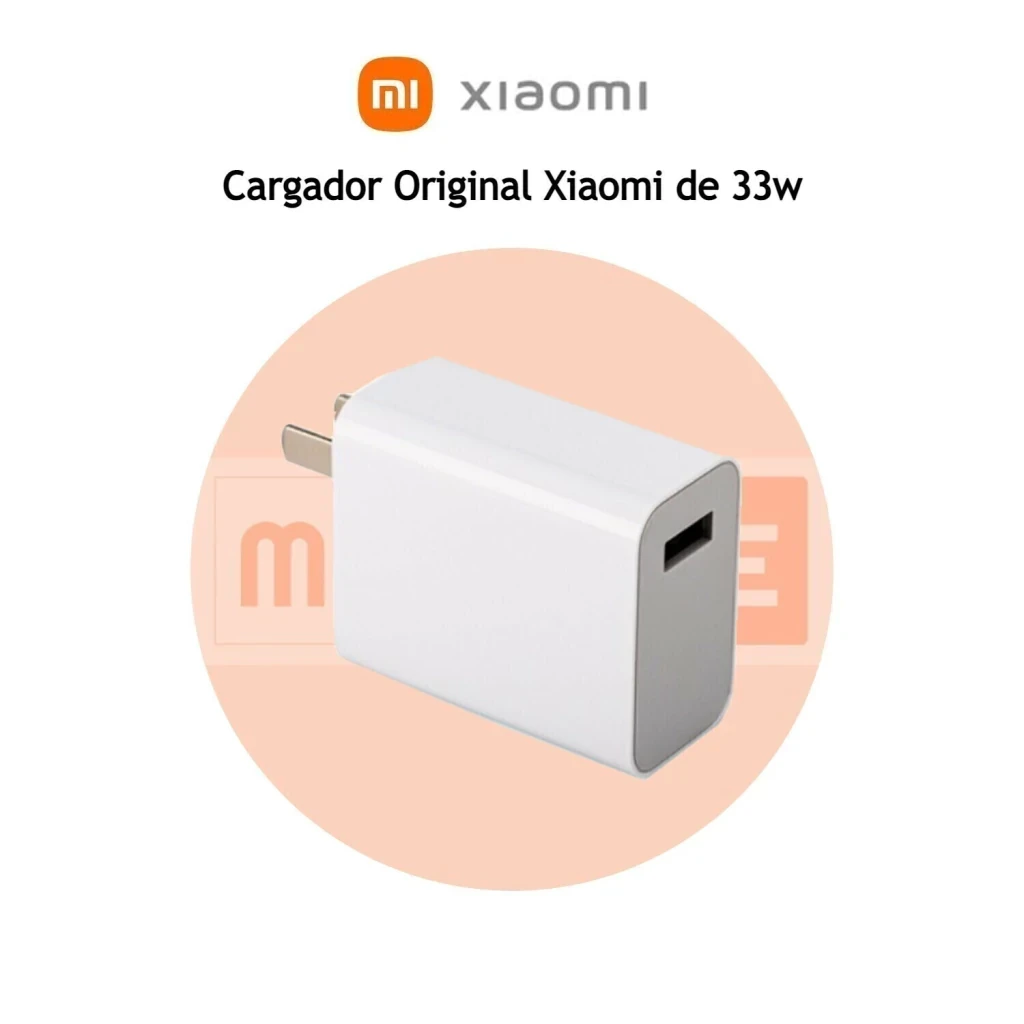cargador celular original Xiaomi 33w