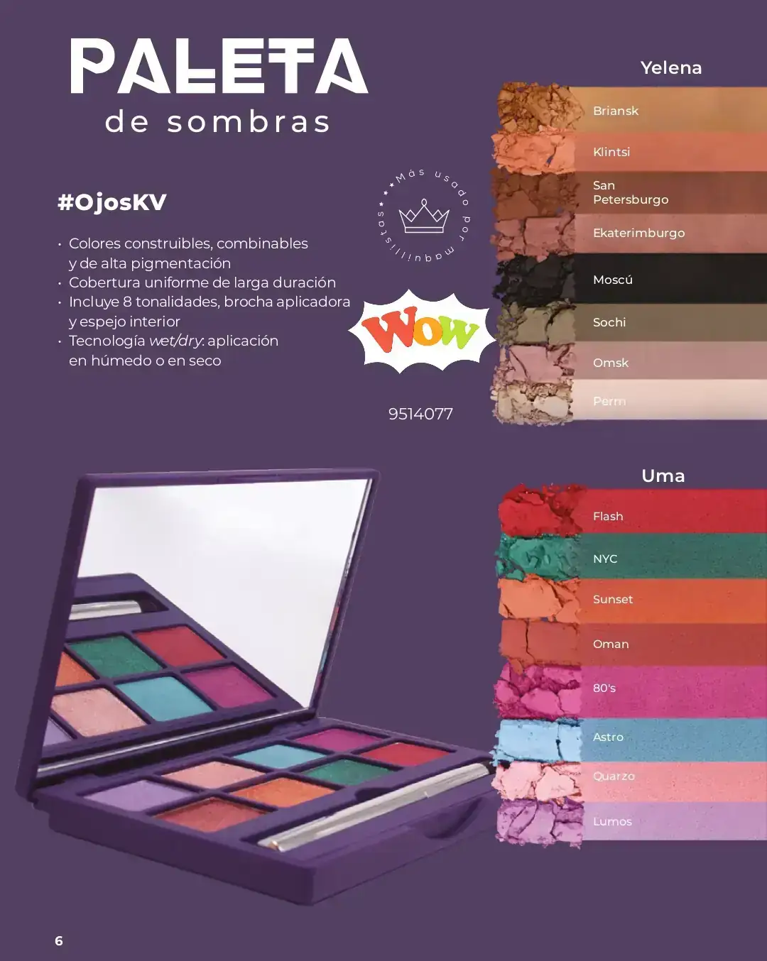 Paleta de sombras 