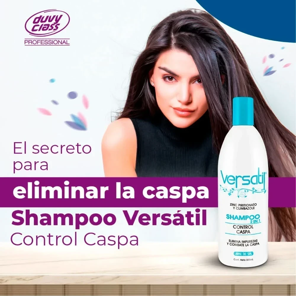 versatil shampoo x500 ml control caspa
