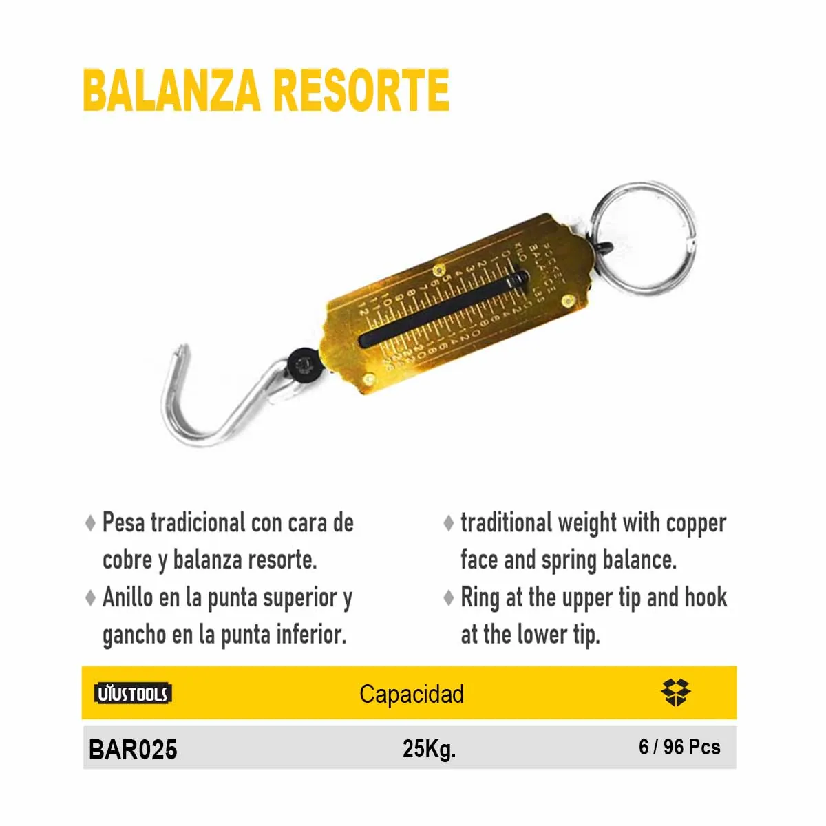 BALANZA RESORTE (Romana) 25kg 