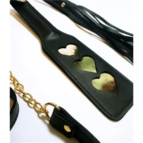 Kit Luxury Negro Y Herrajes Dorados 9 Piezas 2