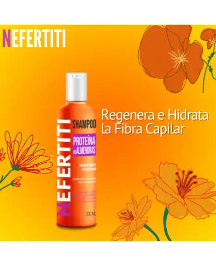 Shampoo Proteína De Almendras Nefertiti 300ml 3