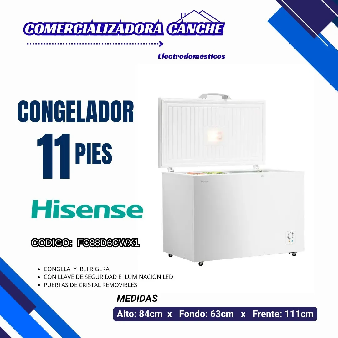 CONGELADOR 11PIES HISENSE 