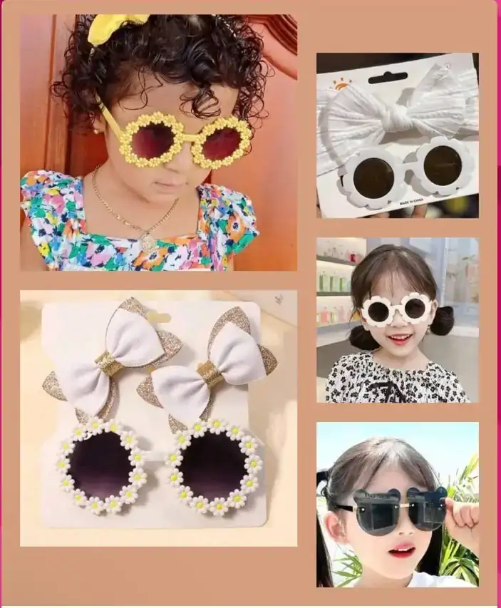 Lentes y moños para niña