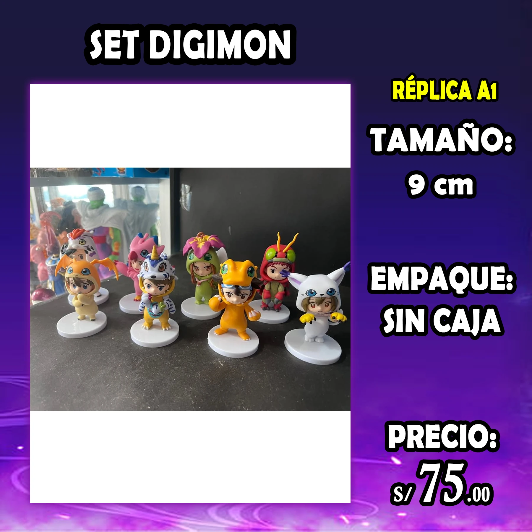 Set Digimon 8 piezas