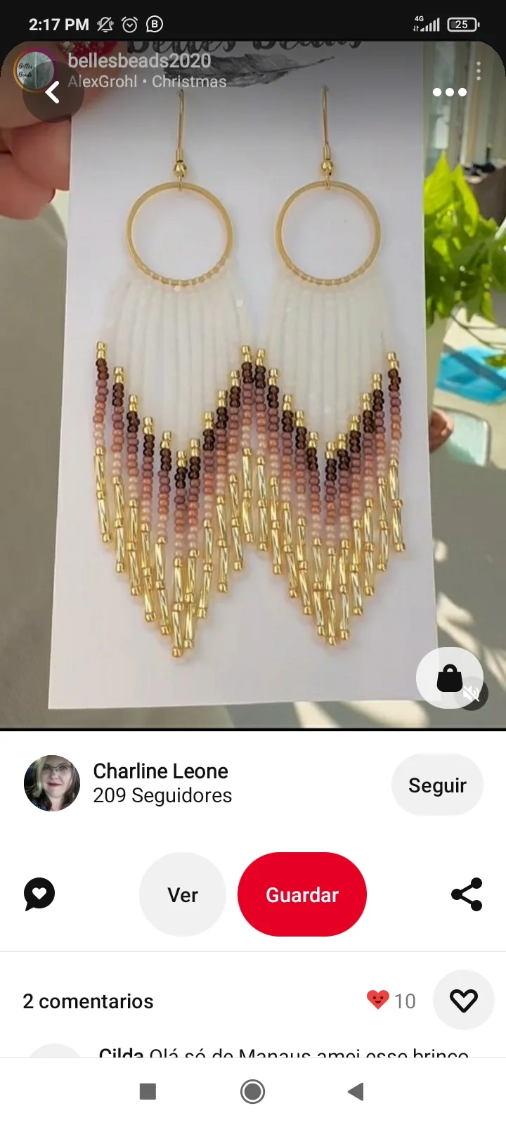 Aretes en flecos  2