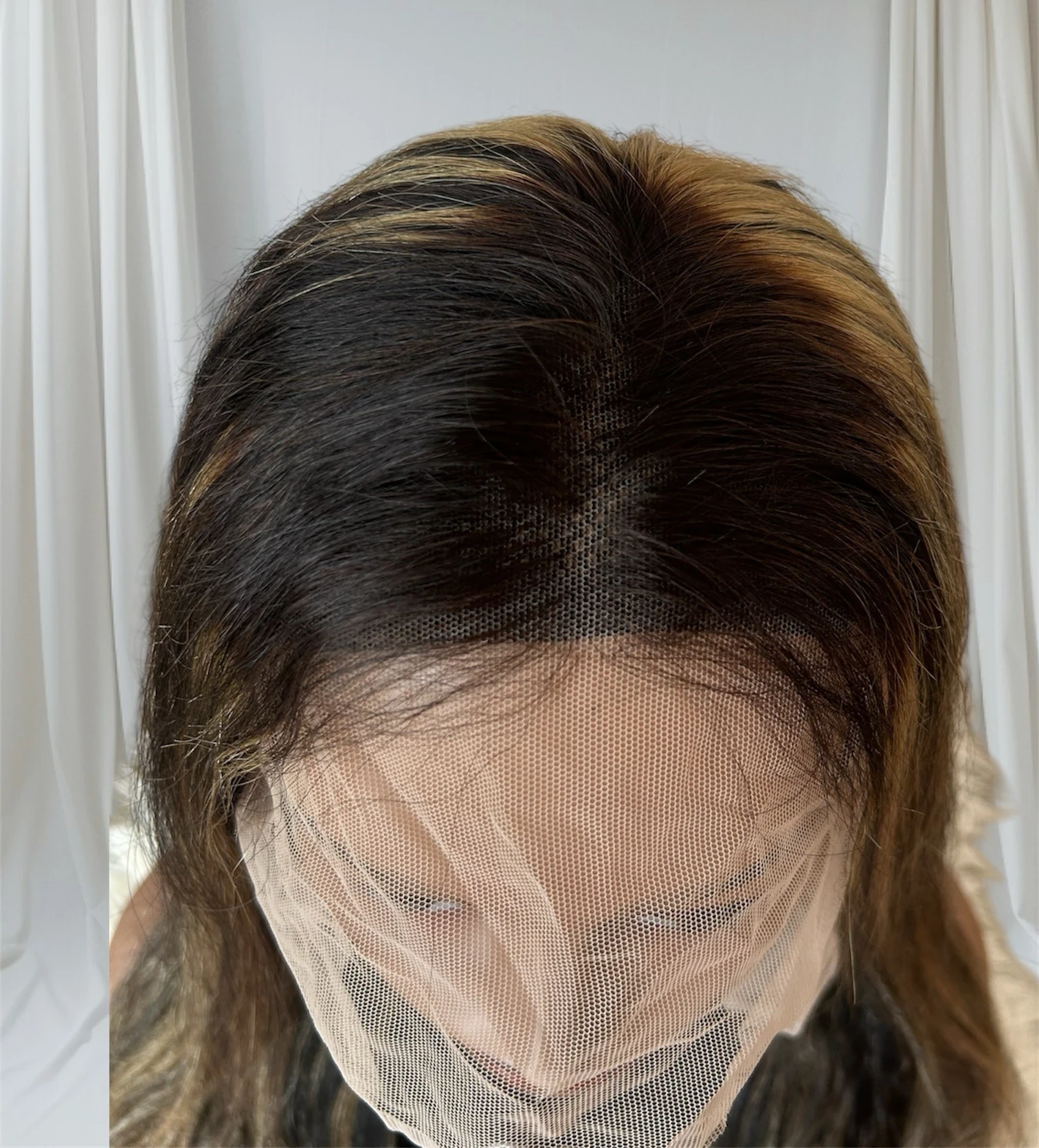Pelucas de cabello humano ondulado con encaje frontal de 24 pulgadas, 1B/27, 13x6, balayage, con reflejos degradados, color rubio miel 4