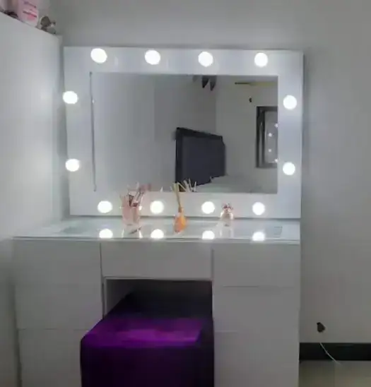 Tocador Hollywood 2 columnas con luces led