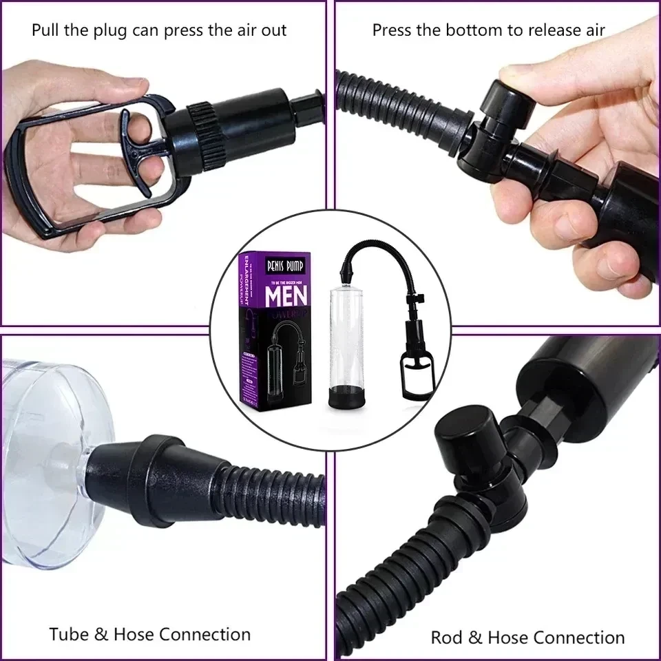 Bomba Manual para agrandar el pene para hombre, 2