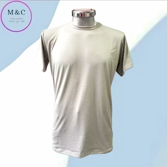 Playera lisa G colores manga corta  4