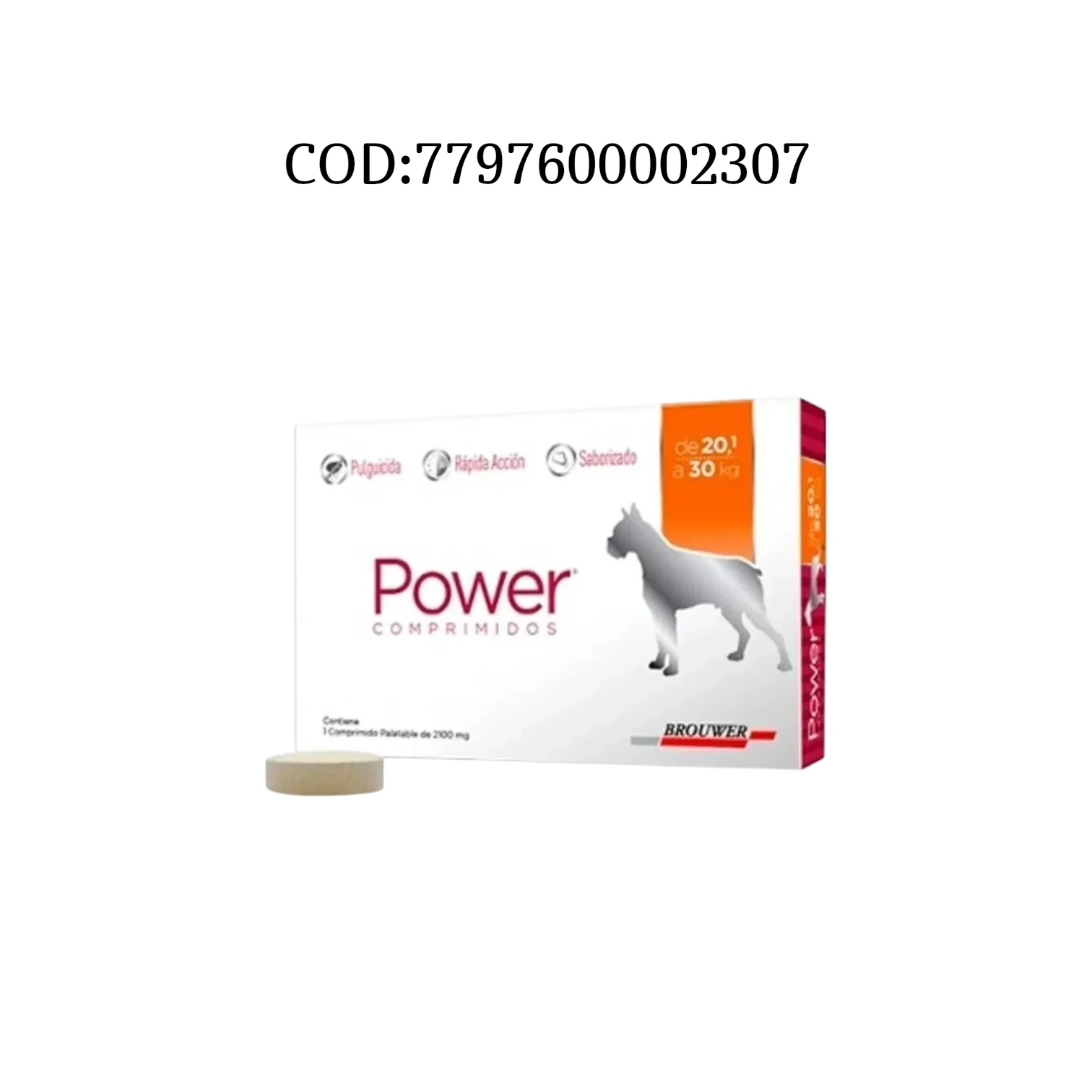 COMPRIMIDO POWER 20A30KG