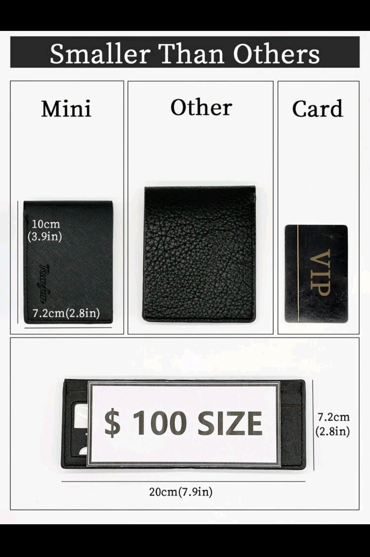 Billetera Mini Slim para Caballero - Poliuretano Premium Texturizado 7