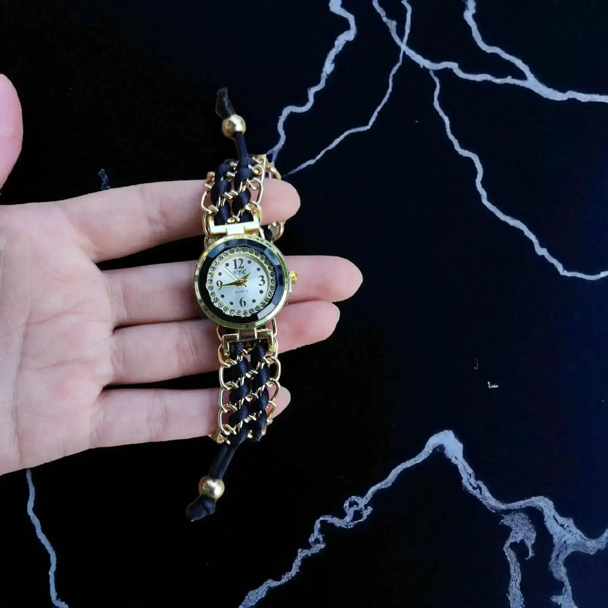 Reloj Pulsera Trenzada Redonda 4