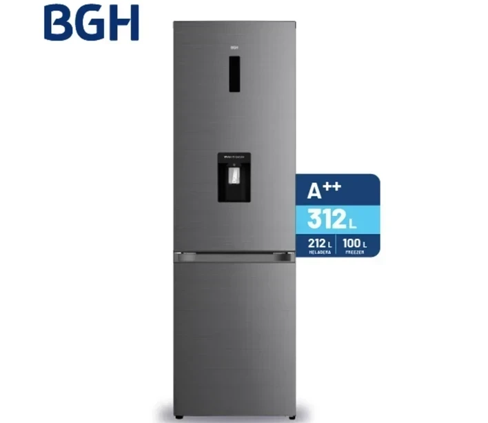 HELADERA BGH 312LTS DARK/INOX C/DISPENSER INVERTER 2