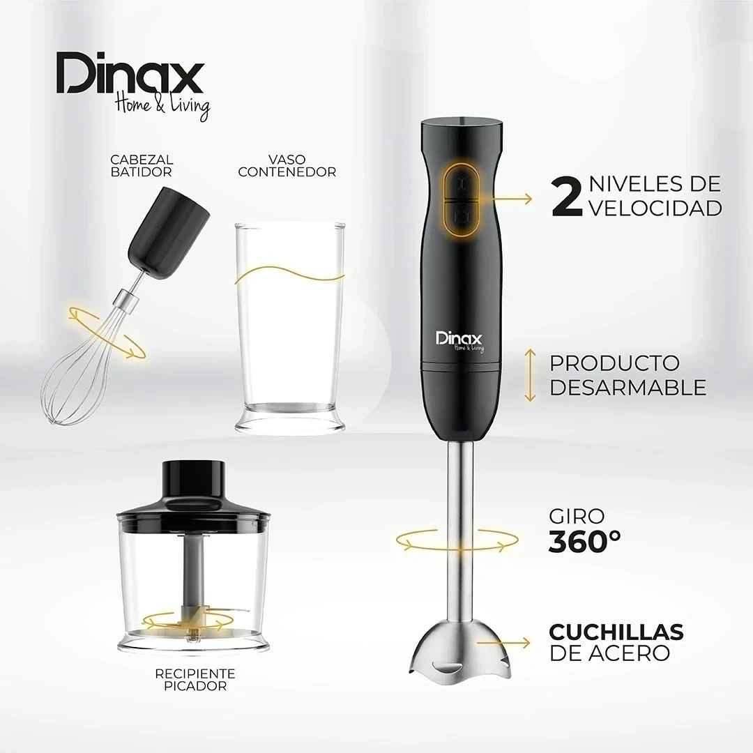Licuadora de mano DINAX 3 En 1