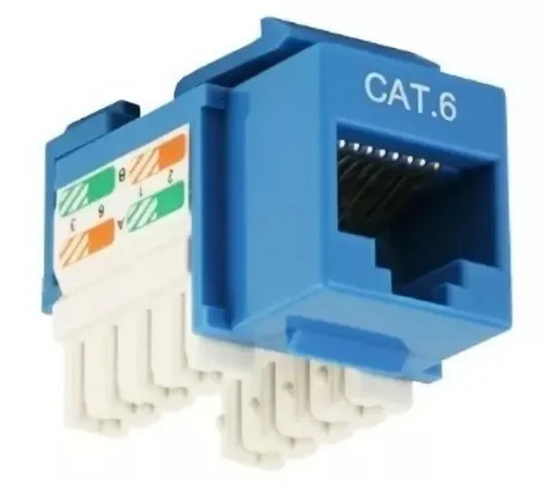 Jack RJ45 de 8 contactos a 180° CAT 6,