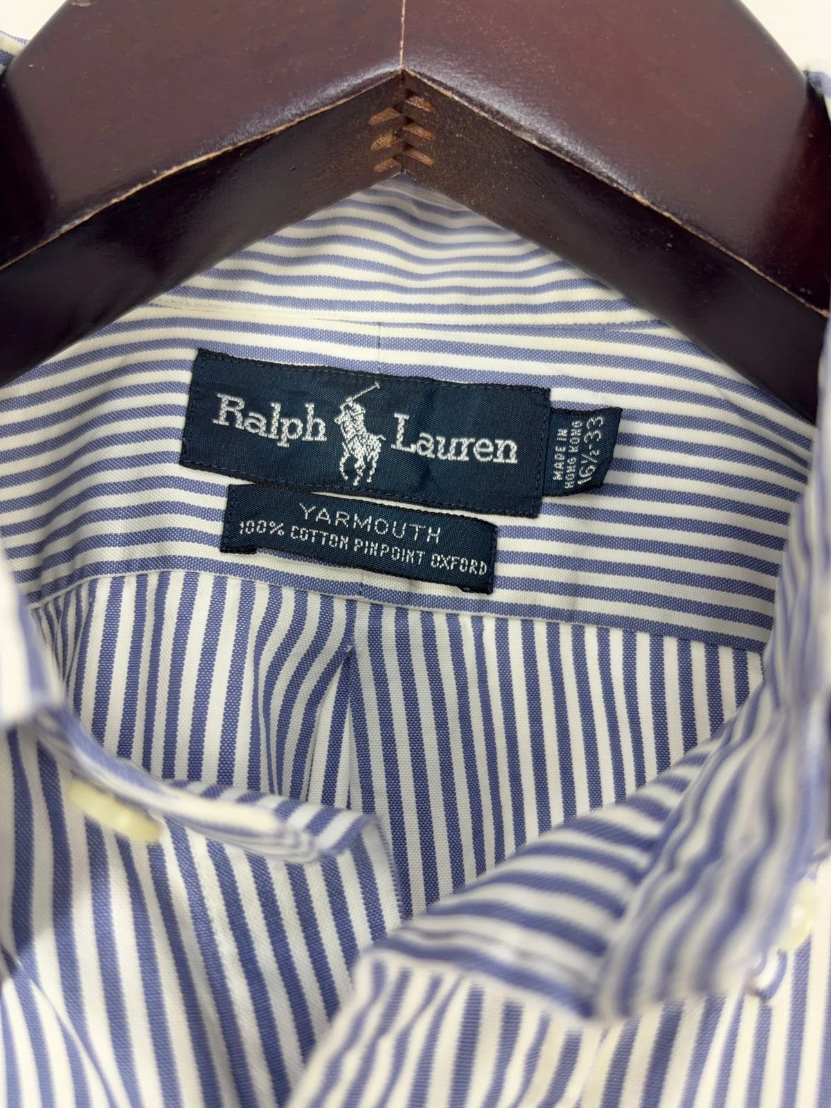 RALPH LAUREN "YARMOUTH" PINPOINT OXFORD SHIRT 3