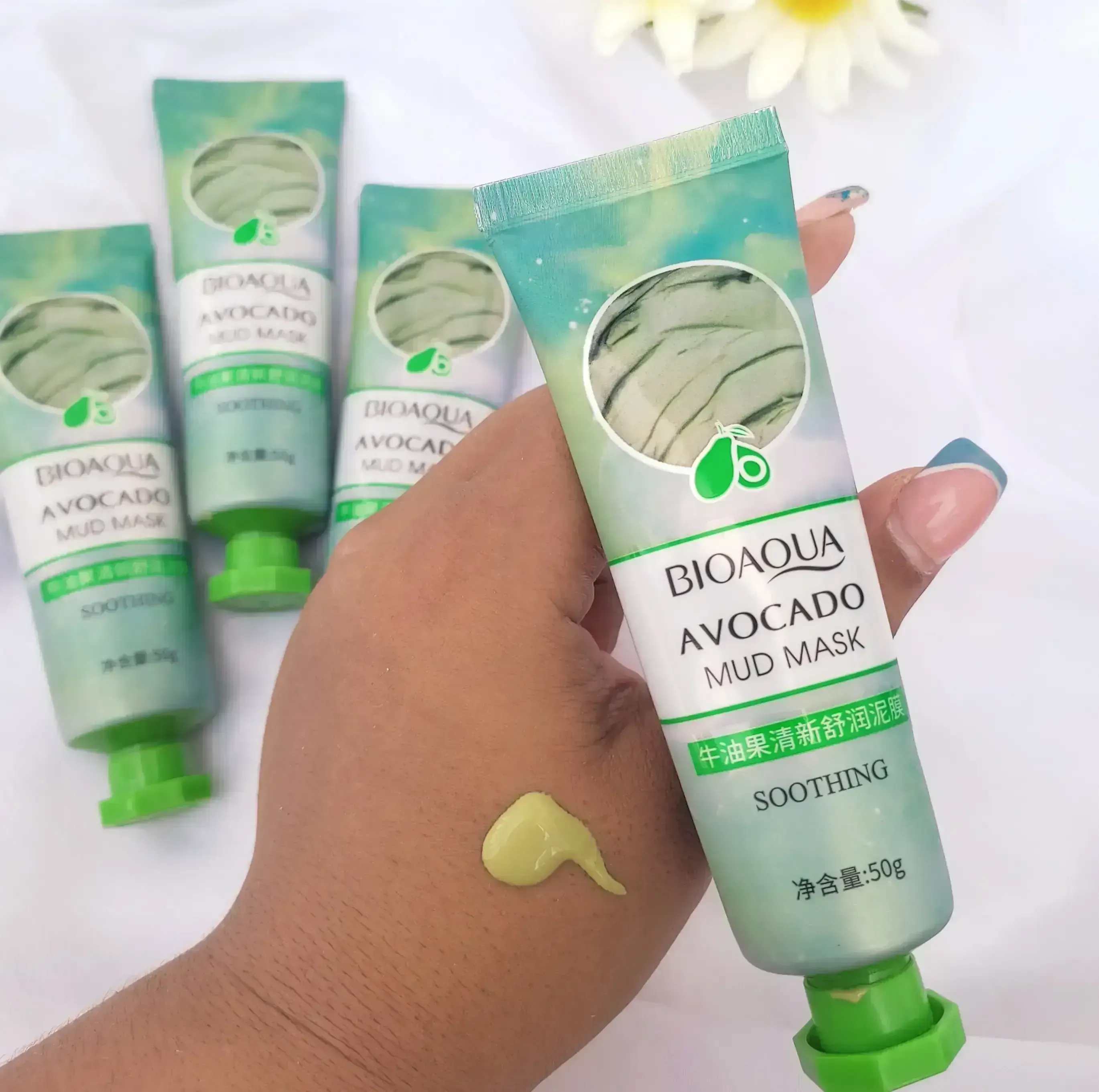 MASCARILLA FACIAL BARRO EXTRACTO DE AGUACATE BIOAQUA 2
