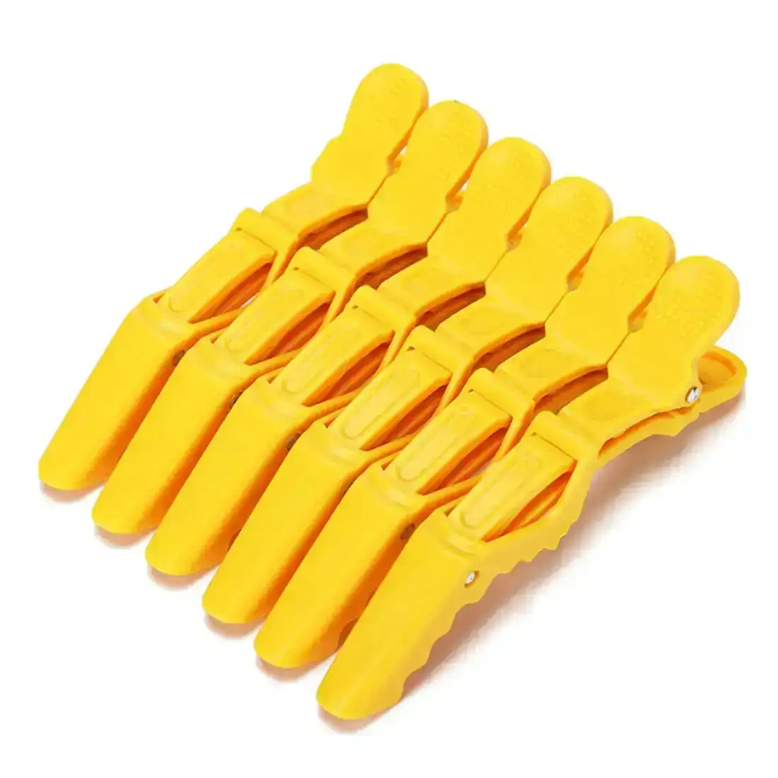 6 Pinzas Peluquero Plástico 2