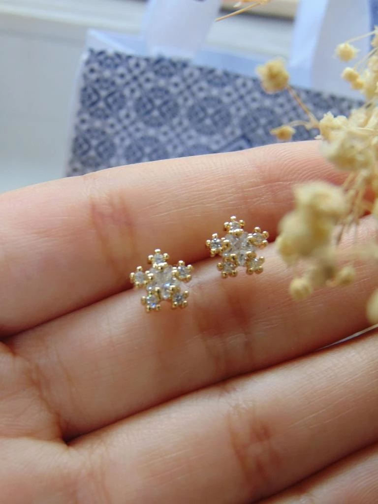 TOPOS RODIO DOR FLOR CIRCONES BLANCO 4