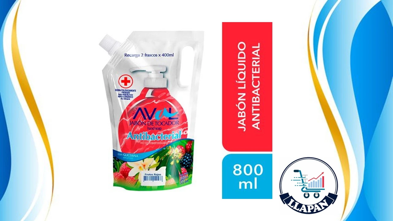 JABON LIQUIDO AVAL REPUESTO 800 ML