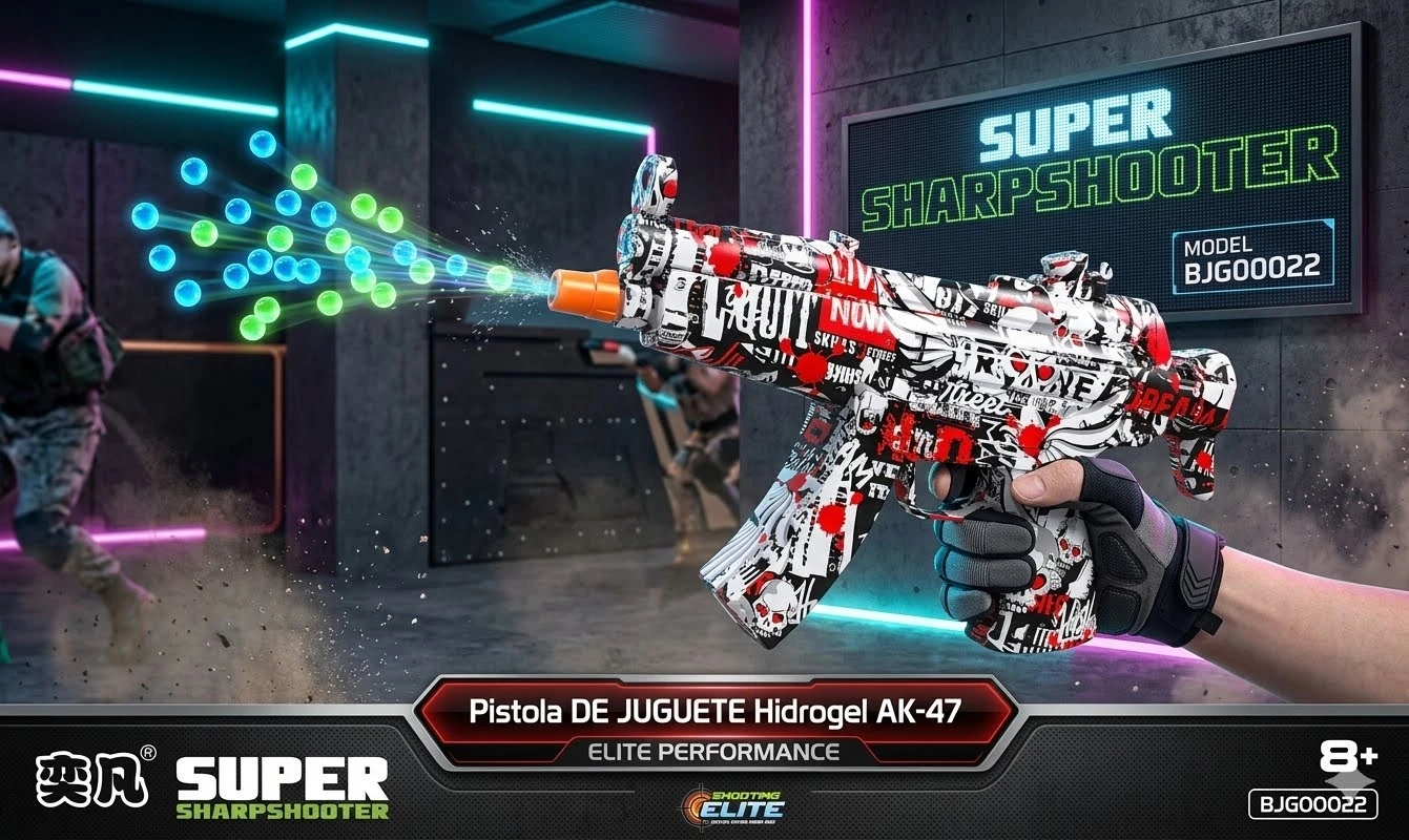 ARMA JUGUETE PISTOLA AMETRALLADORA HIDROGEL 