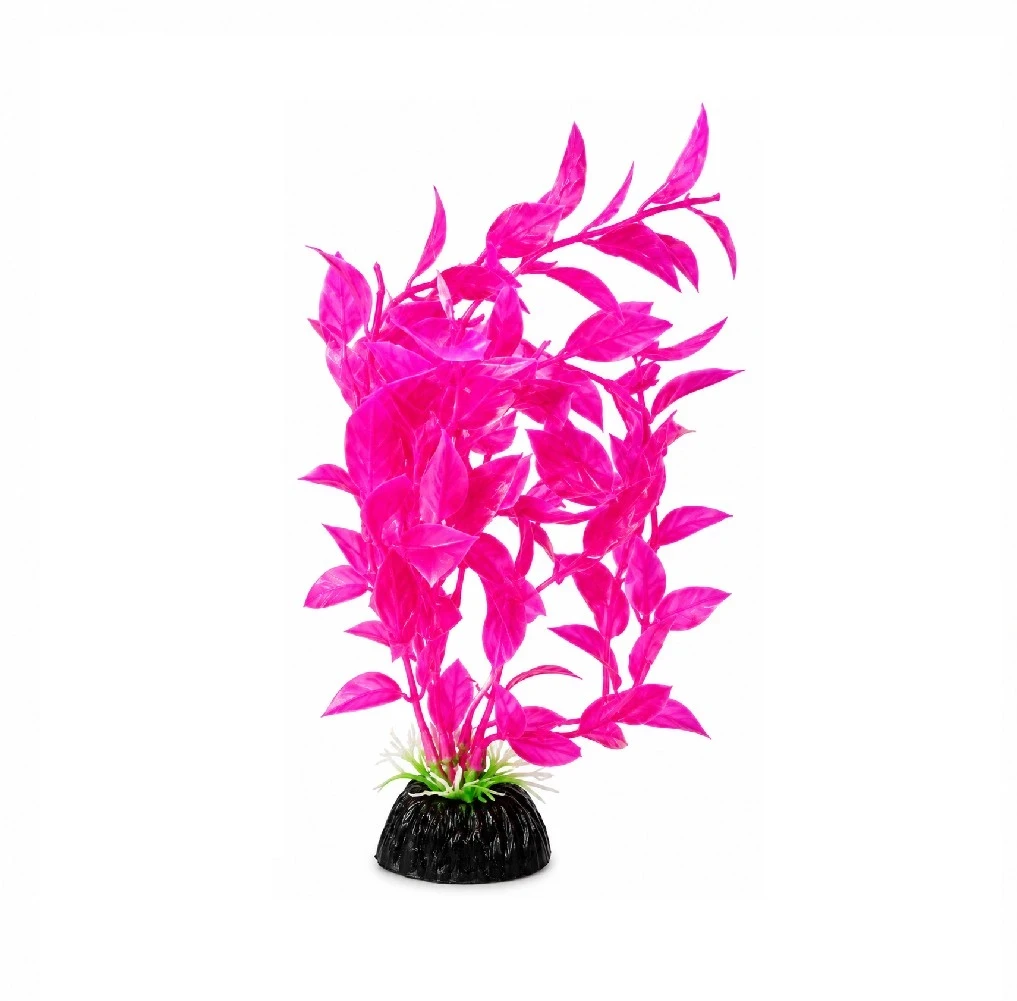 Planta decorativa de plástico fucsia 