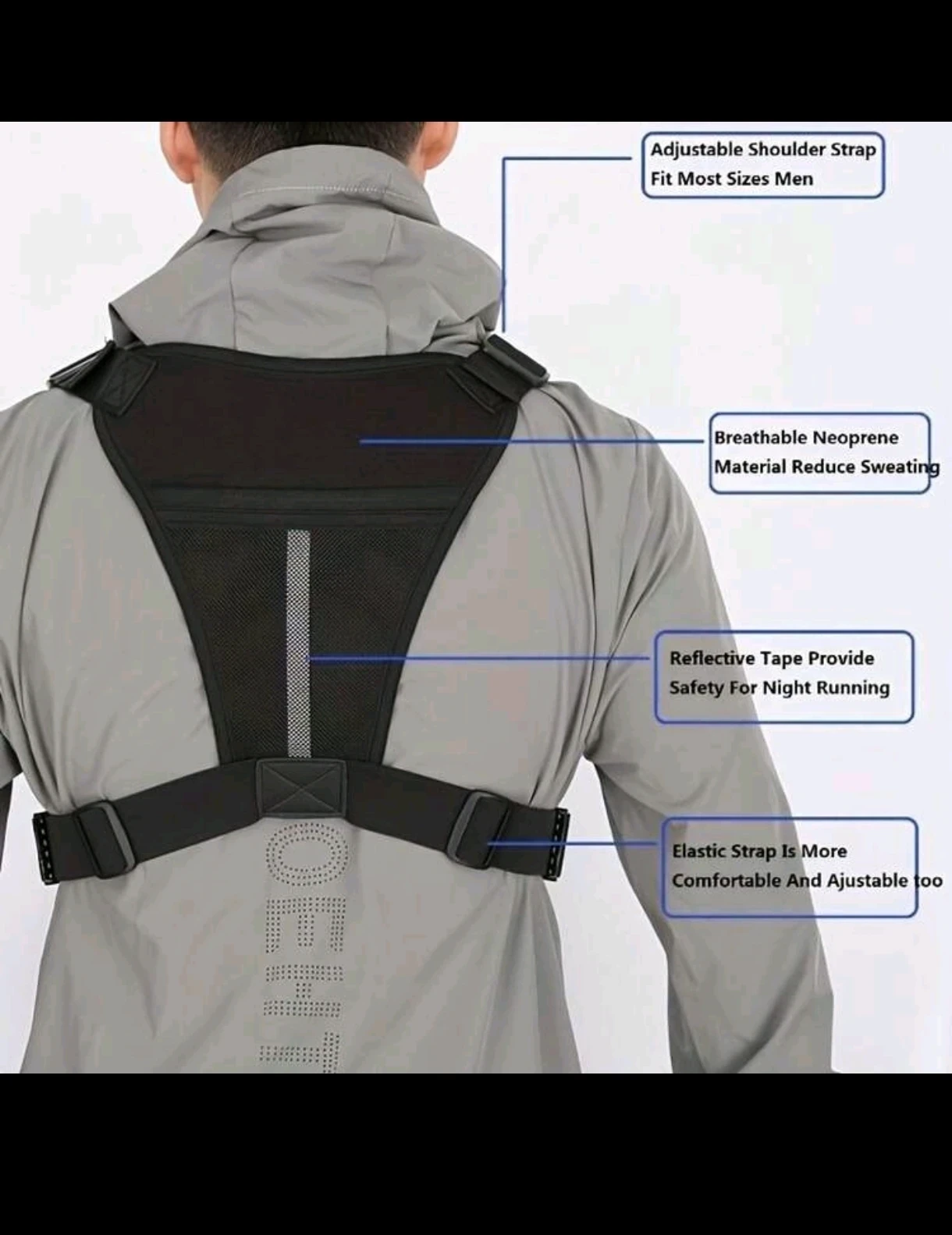 Bolso Táctico de Pecho Premium – Nailon Cordura de Alta Resistencia, Hebillas de Liberación Rápida y Costuras Reforzadas. 5