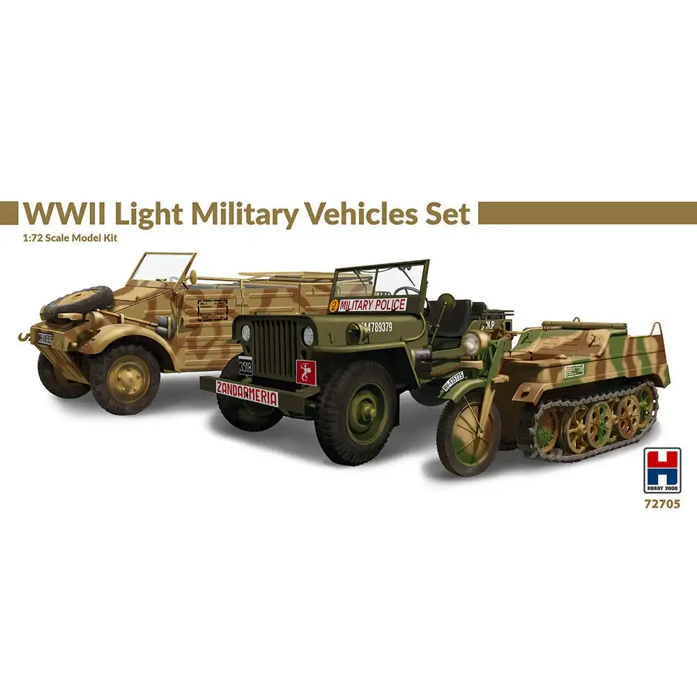 1/72 Hobby 2000 – WWII Light Military Vehicles Set