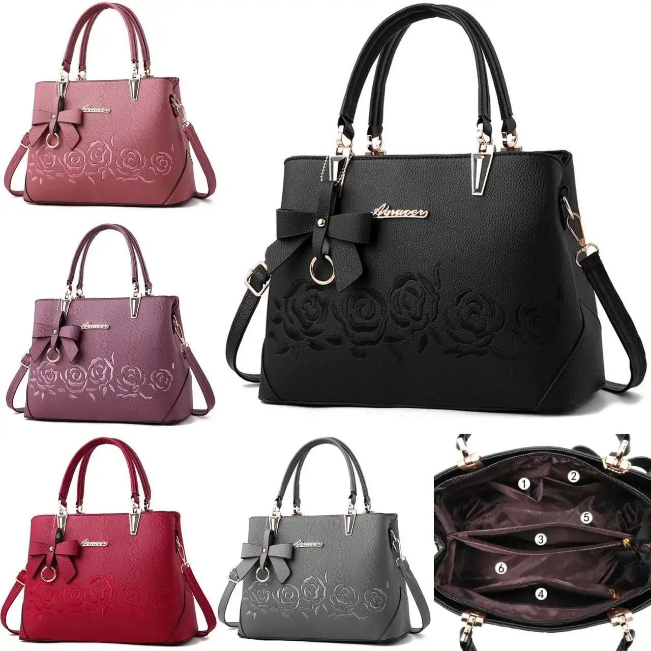 Cartera Rosas👜