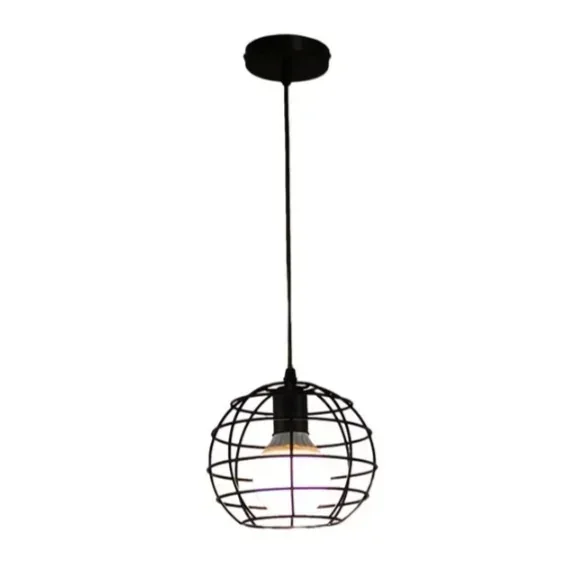 LAMPARA COLGANTE CANASTA 1L E27