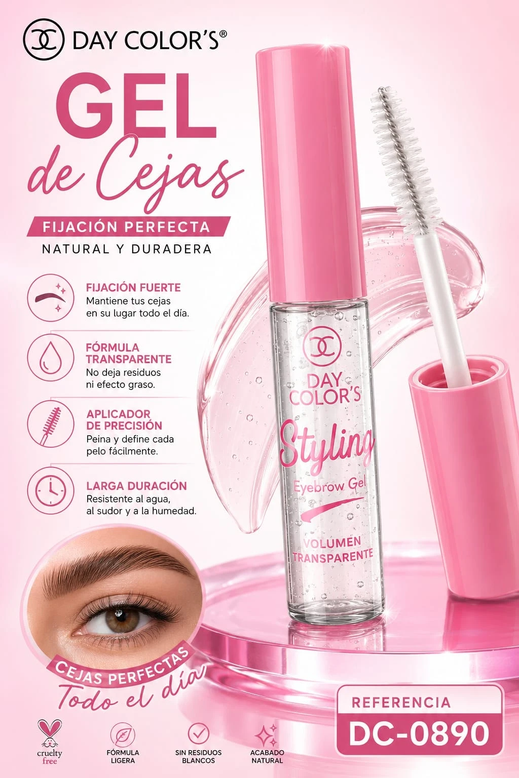 day colors gel fijador de cejas dc-0890