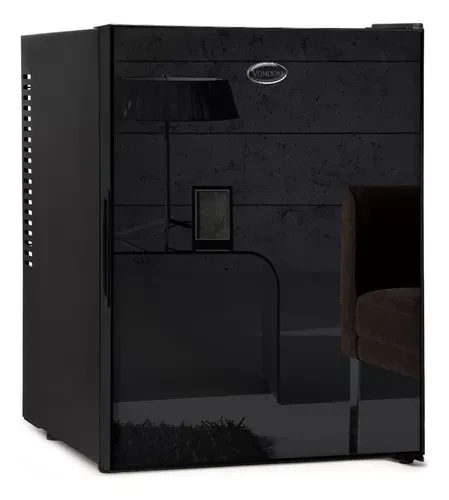 HELADERA FRIGOBAR VONDOM PUERTA EPEJADA 40LTS NEGRO 