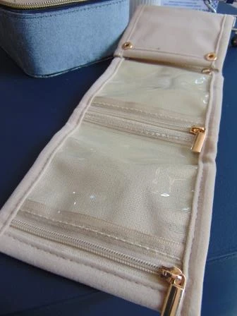 JOYERO LUXURY VIAJERO EN CREMALLERA GAMUZA GRIS  8