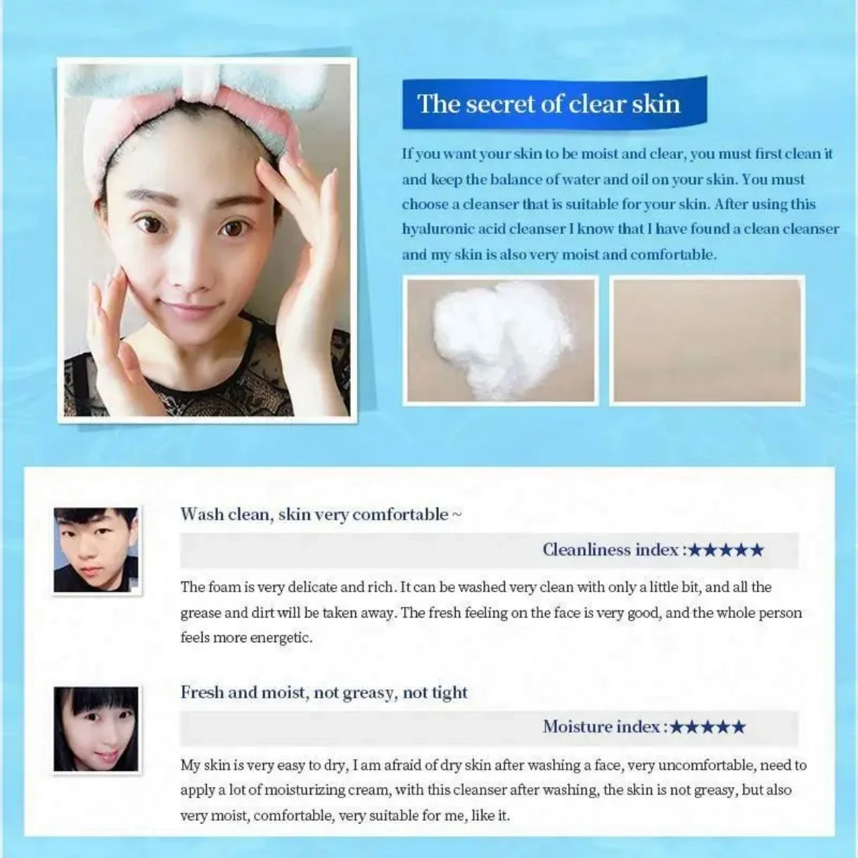 Bioaqua Hyaluronic Acid - Limpiador Hidratante (100g) 🥰 4