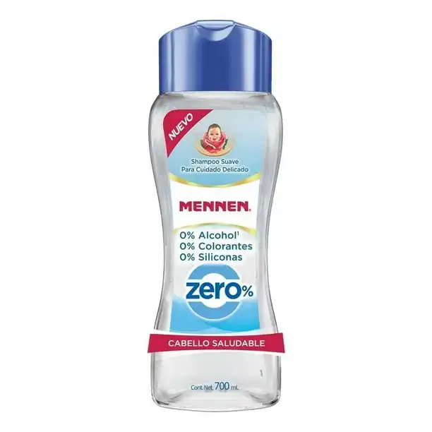 SHAMPOO ZERO CABELLO SALUDABLE (0 % ALCOHOL Y COLORANTES) MENNEN 700 ml 