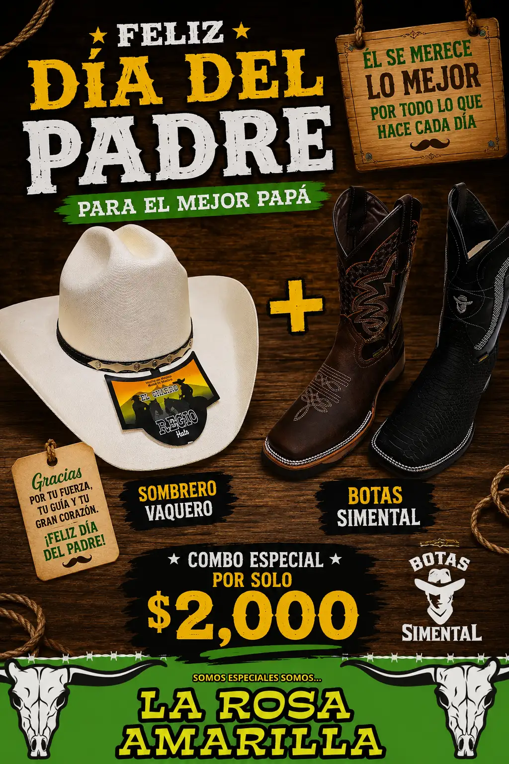 COMBO Botas y sombrero 