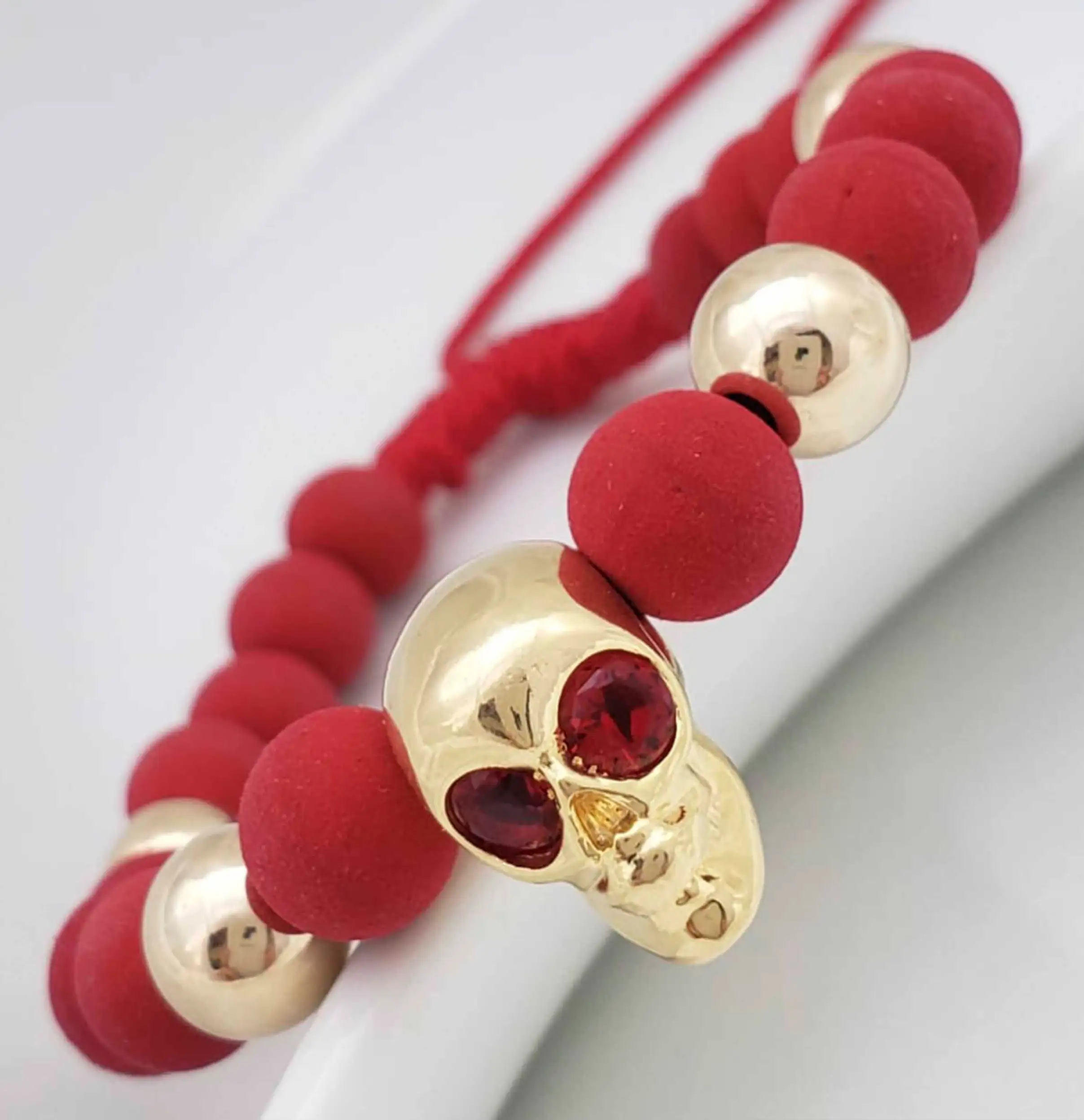 Herraje Calavera Rojo