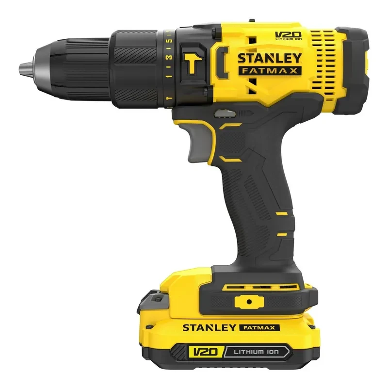 Combo Taladro Percutor 20v Stanley Baterías Cargador Caja 3