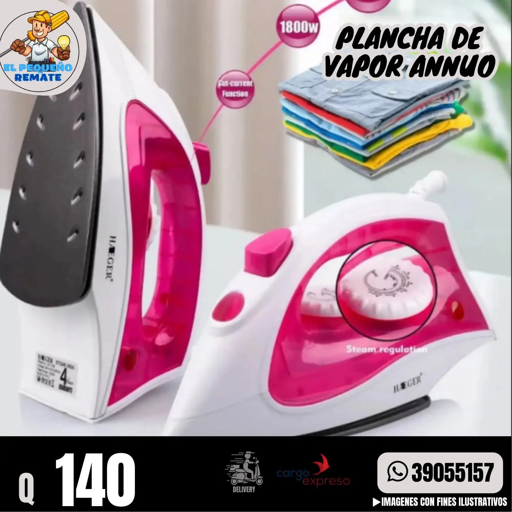 PLANCHA DE VAPOR ANNUO