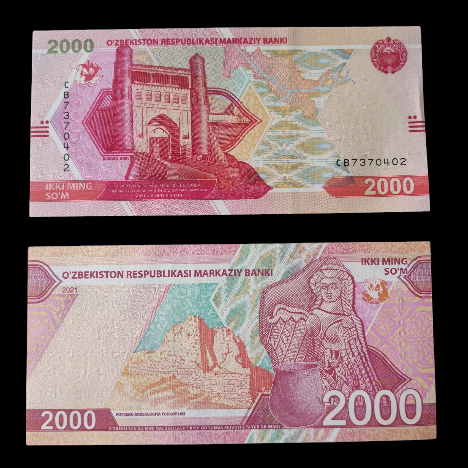 ° Uzbekistán 2000 som UNC