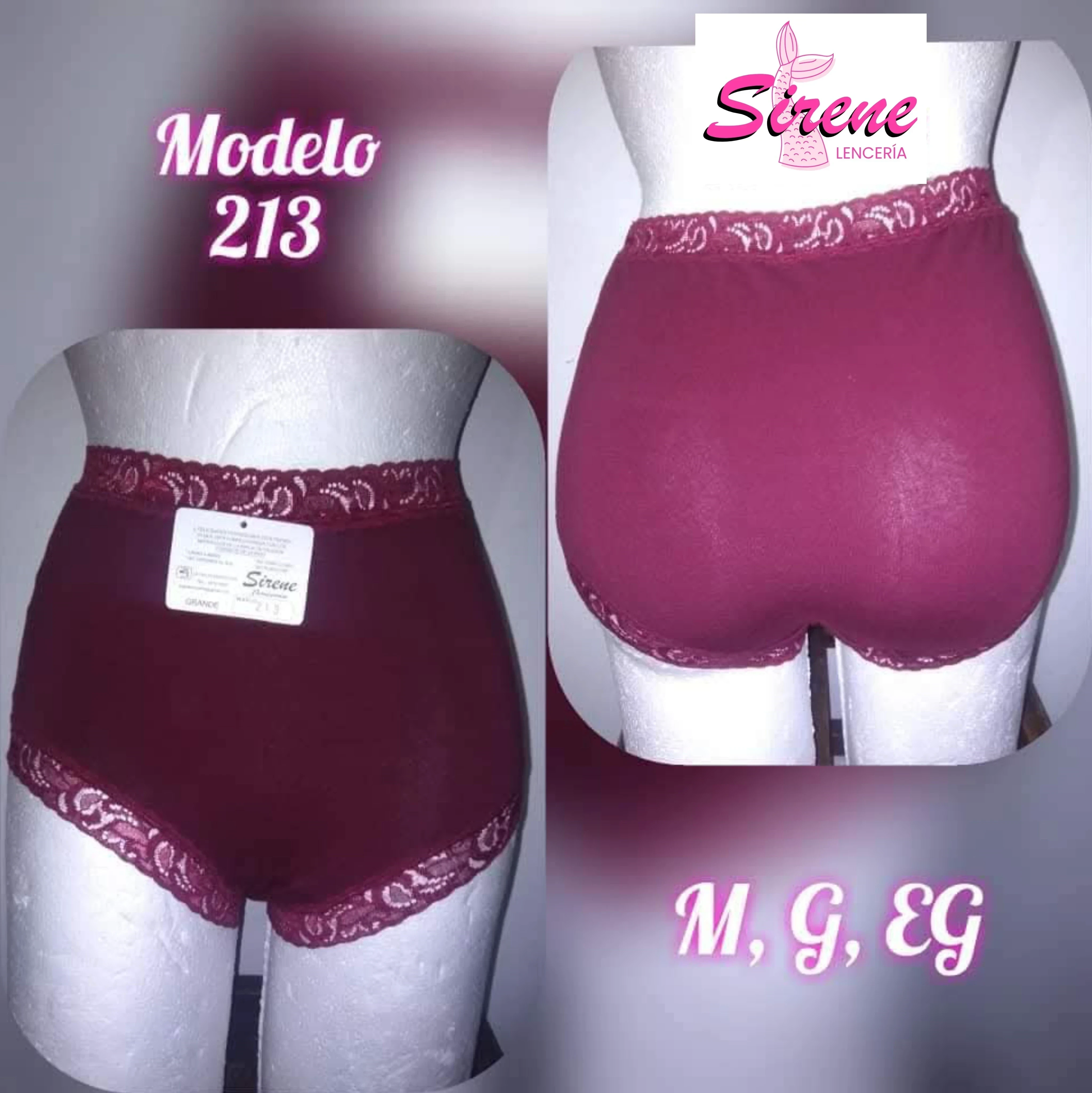 Pantaleta completa en licra algodón
