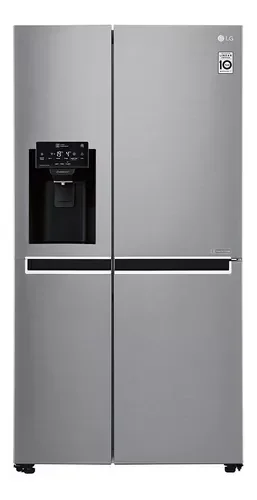Heladera LG iNVERTER NO FROST GS65SPP1 Silver con freezer 601L 220V 2