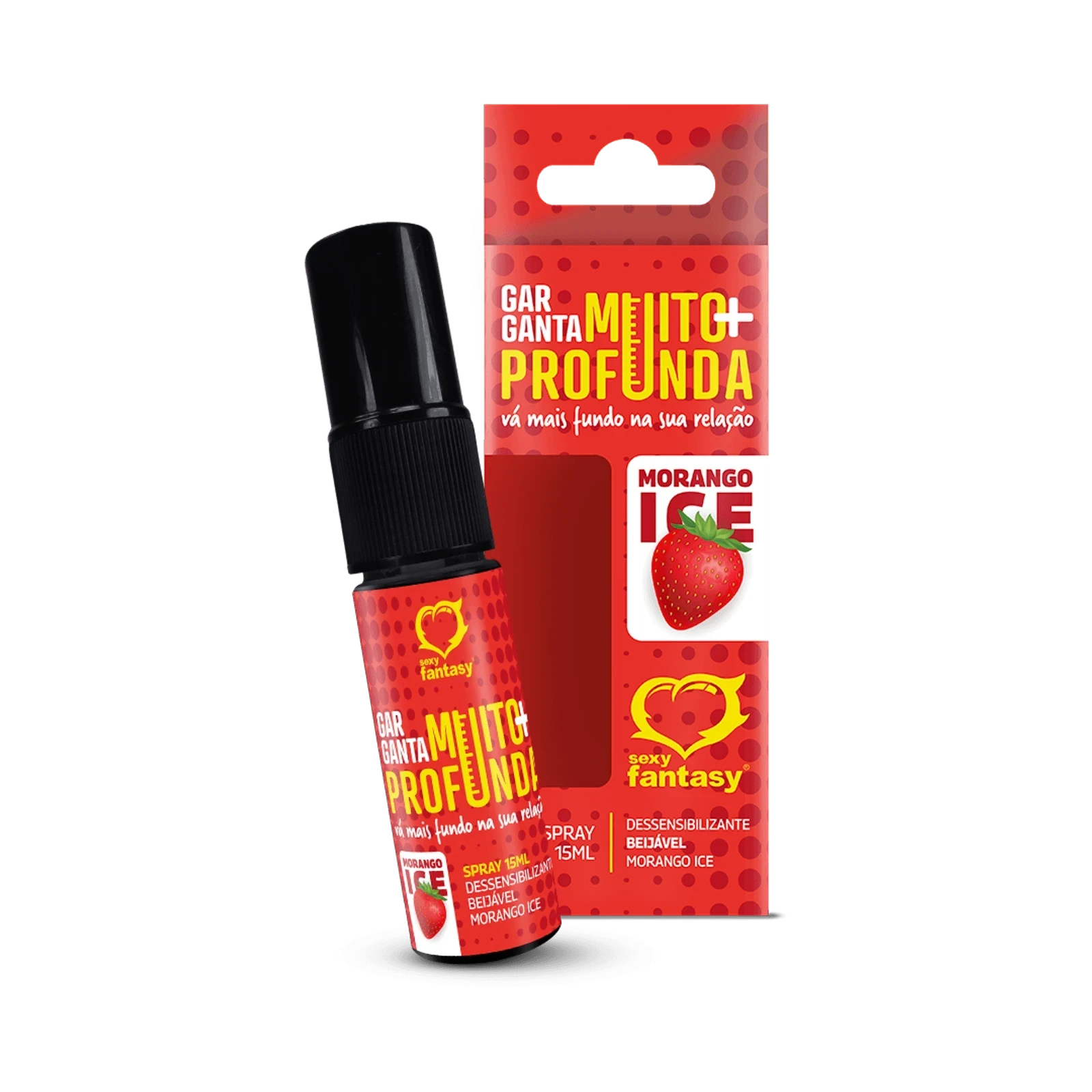 Aromatizante E Anestésico Oral Garganta + Profunda SABOR FRUTILLA