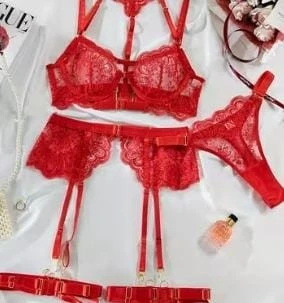 Coordinado rojo 5 pzas