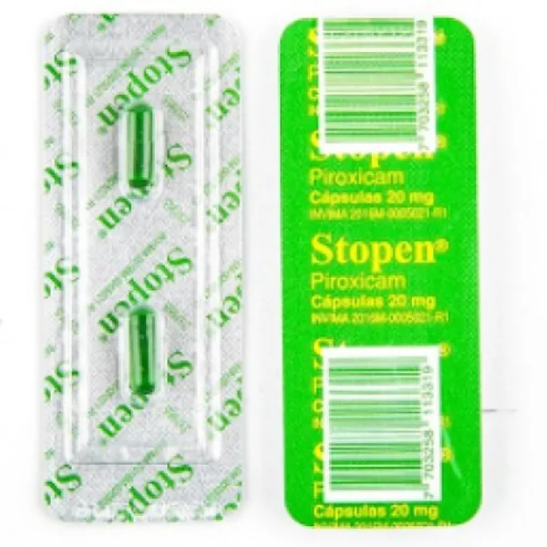 Stopen piroxicam 20mg  sobre x2 cápsulas